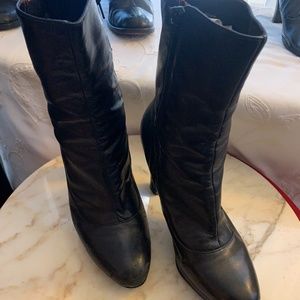 9 West Leather Boots